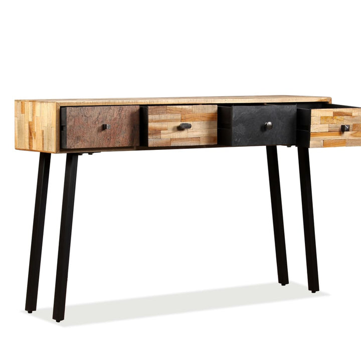 Masă Consolă Lemn Masiv De Tec Reciclat 120X30X76 Cm