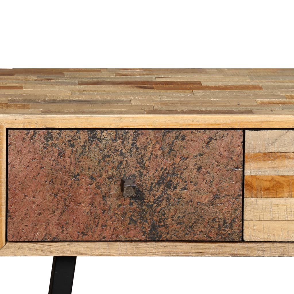 Masă Consolă Lemn Masiv De Tec Reciclat 120X30X76 Cm