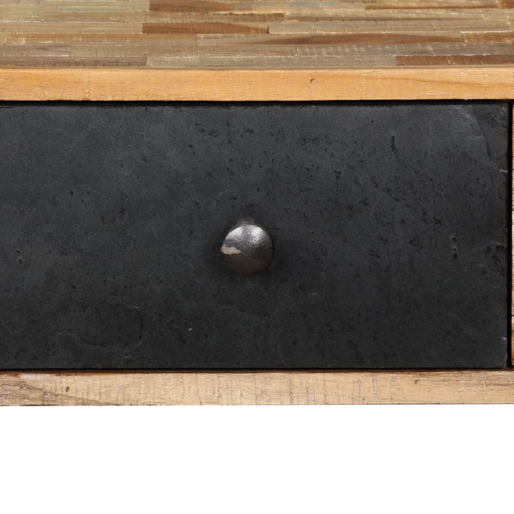 Masă Consolă Lemn Masiv De Tec Reciclat 120X30X76 Cm