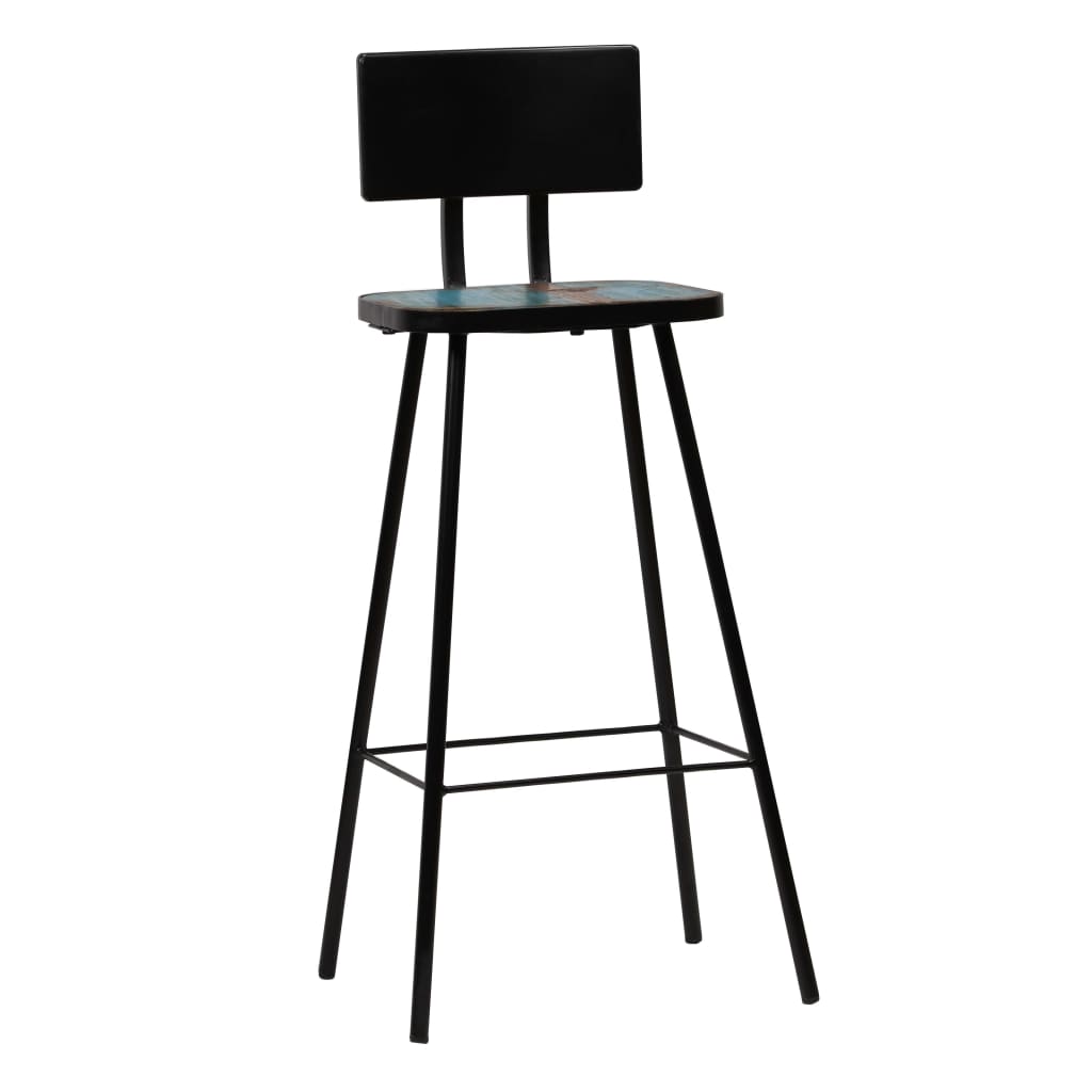Scaune De Bar, 4 Buc., Lemn Masiv Reciclat