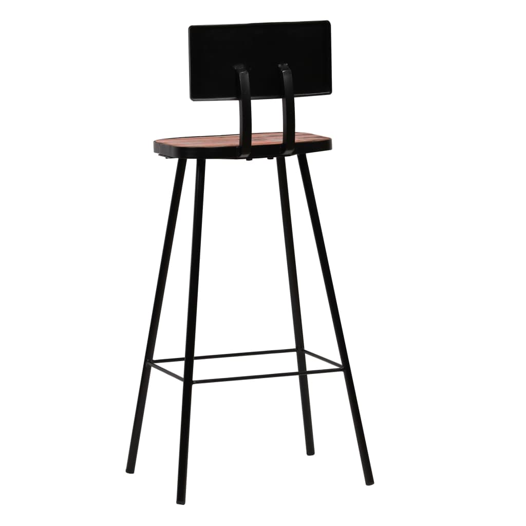 Set Mobilier De Bar, 5 Piese, Multicolor, Lemn Masiv Reciclat
