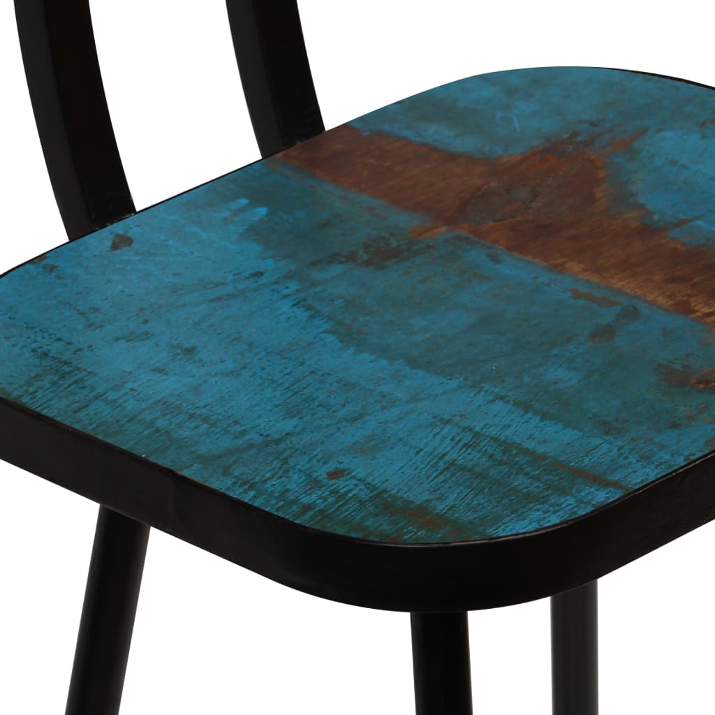 Set Mobilier De Bar, 5 Piese, Multicolor, Lemn Masiv Reciclat