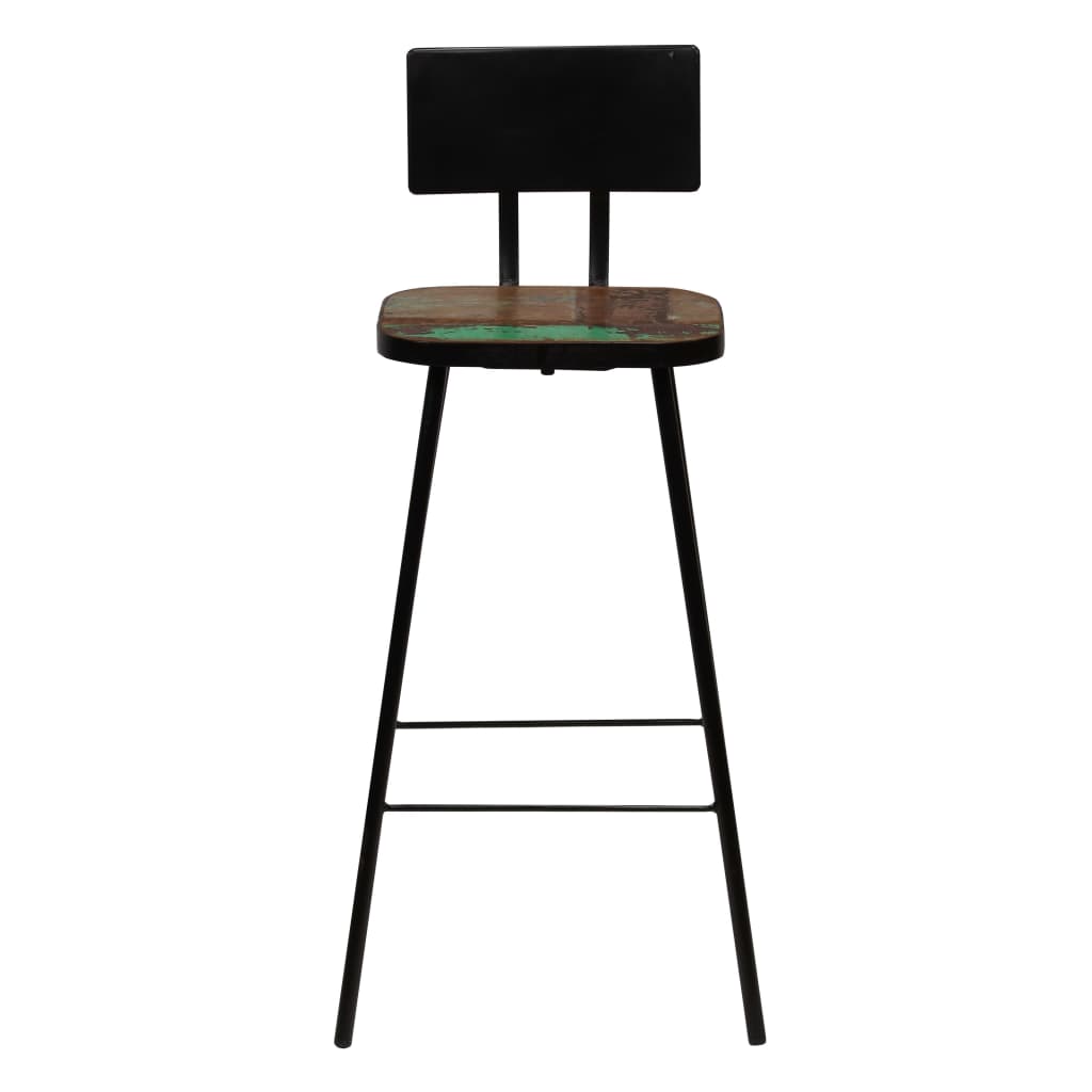 Set Mobilier De Bar, 5 Piese, Multicolor, Lemn Masiv Reciclat