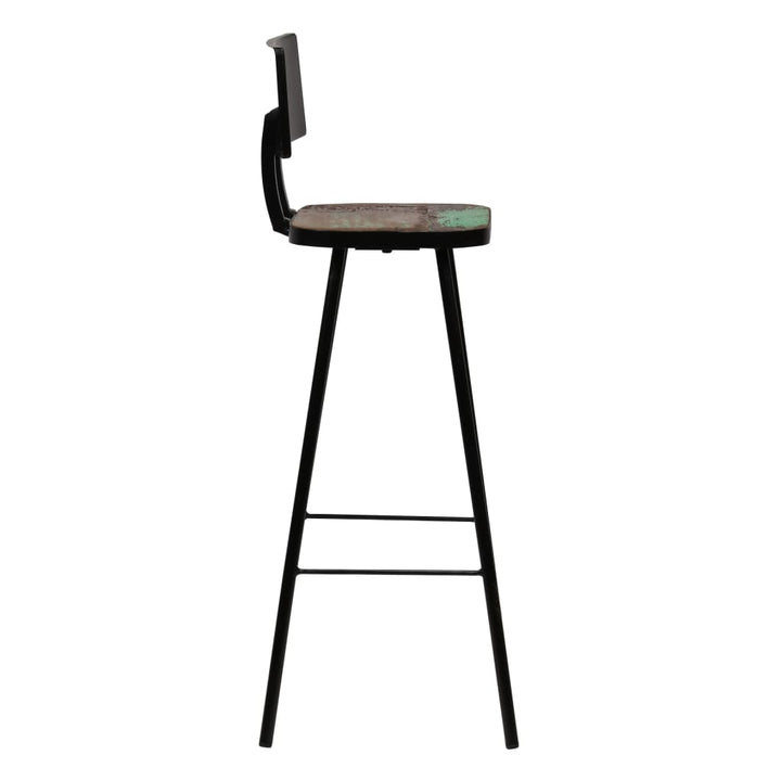 Set Mobilier De Bar, 5 Piese, Multicolor, Lemn Masiv Reciclat