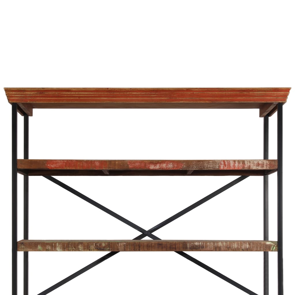 Servantă Cu Rafturi, 120X35X200 Cm, Lemn Masiv Reciclat