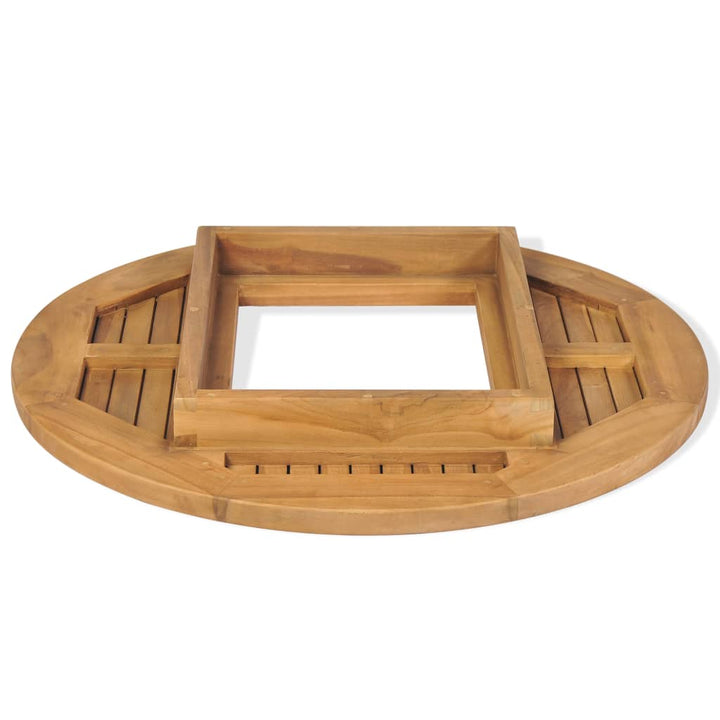 Blat De Masă Pentru Lada De Bere, 70 Cm, Lemn De Tec