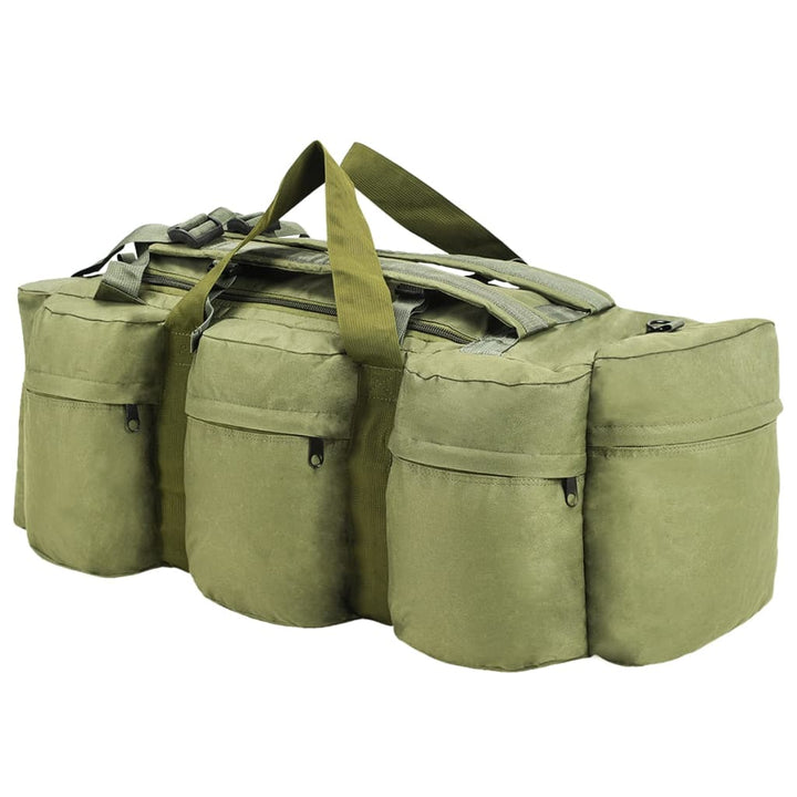 Geantă 3-În-1 În Stil Militar, 90 L, Verde Măsliniu
