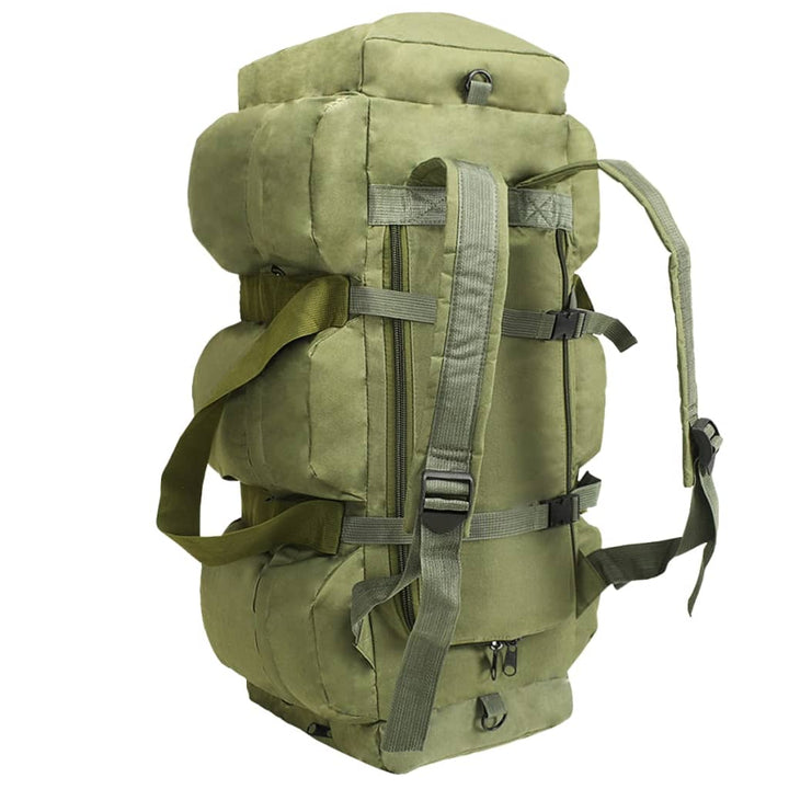 Geantă 3-În-1 În Stil Militar, 90 L, Verde Măsliniu