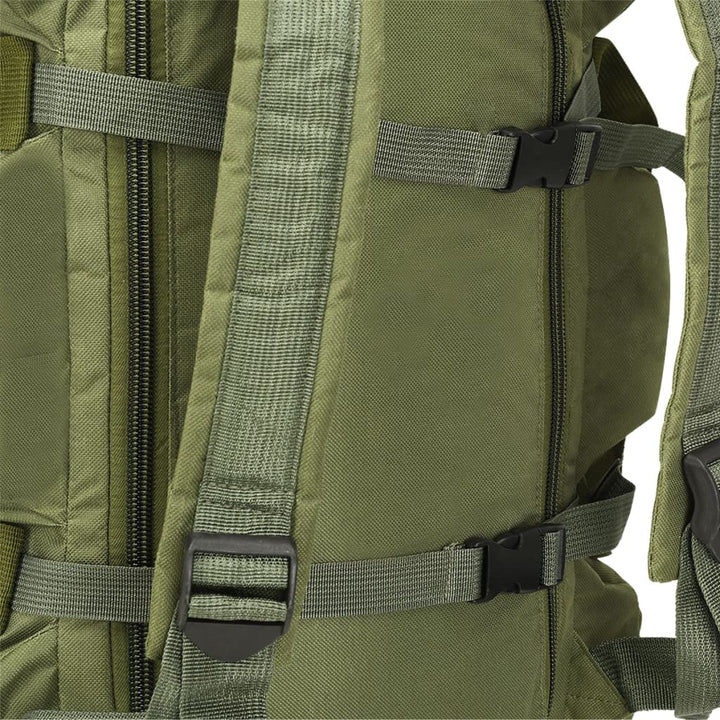 Geantă 3-În-1 În Stil Militar, 90 L, Verde Măsliniu