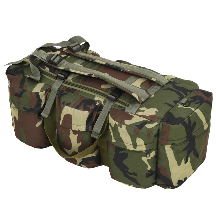 Geantă 3-În-1 În Stil Militar, 90 L, Verde Măsliniu