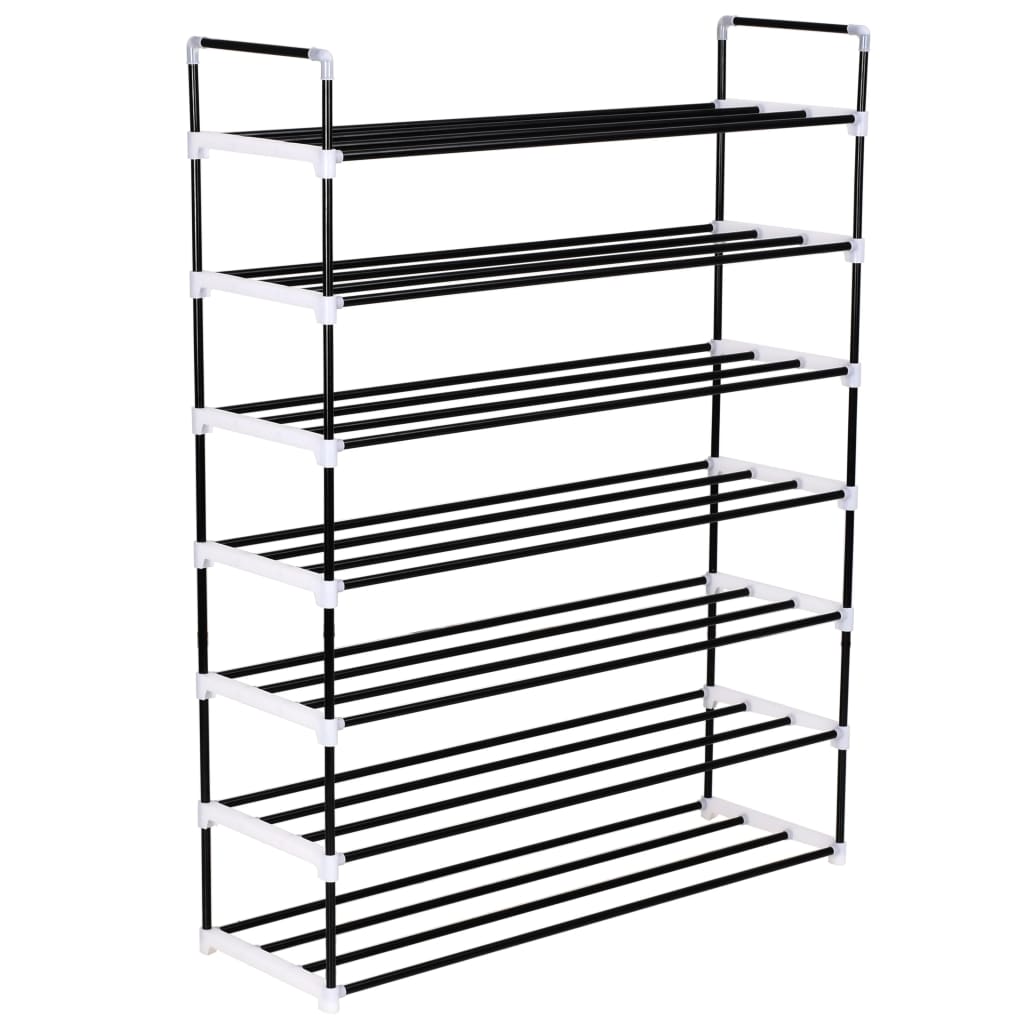 Raft Încălțăminte Cu 7 Etajere Din Metal Și Plastic,