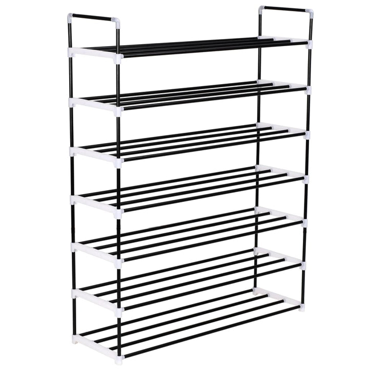 Raft Încălțăminte Cu 7 Etajere Din Metal Și Plastic,