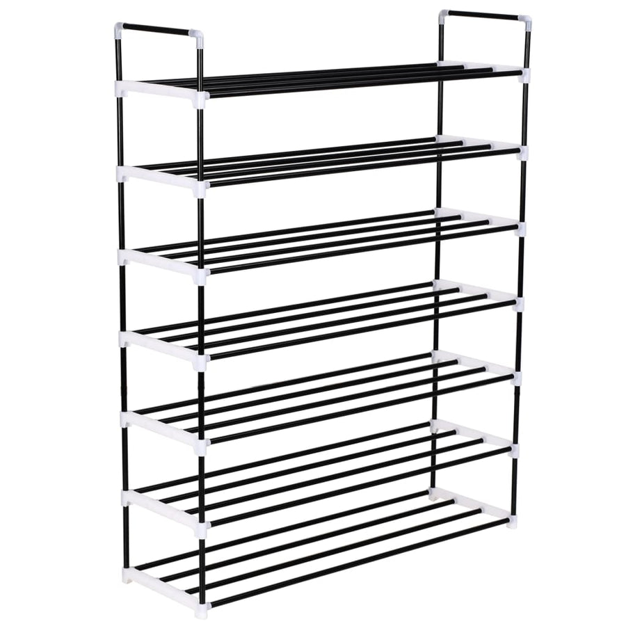 Raft Încălțăminte Cu 7 Etajere Din Metal Și Plastic,