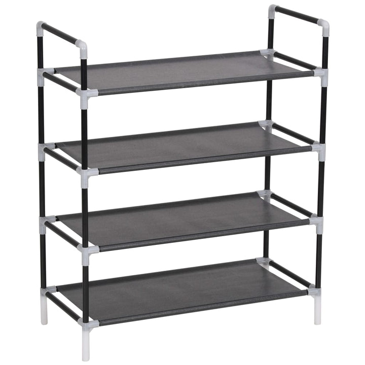 Raft Încălțăminte Cu 4 Rafturi, Metal Și Textil Nețesut,