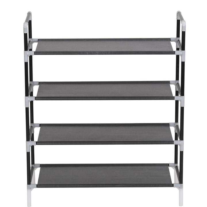 Raft Încălțăminte Cu 4 Rafturi, Metal Și Textil Nețesut,