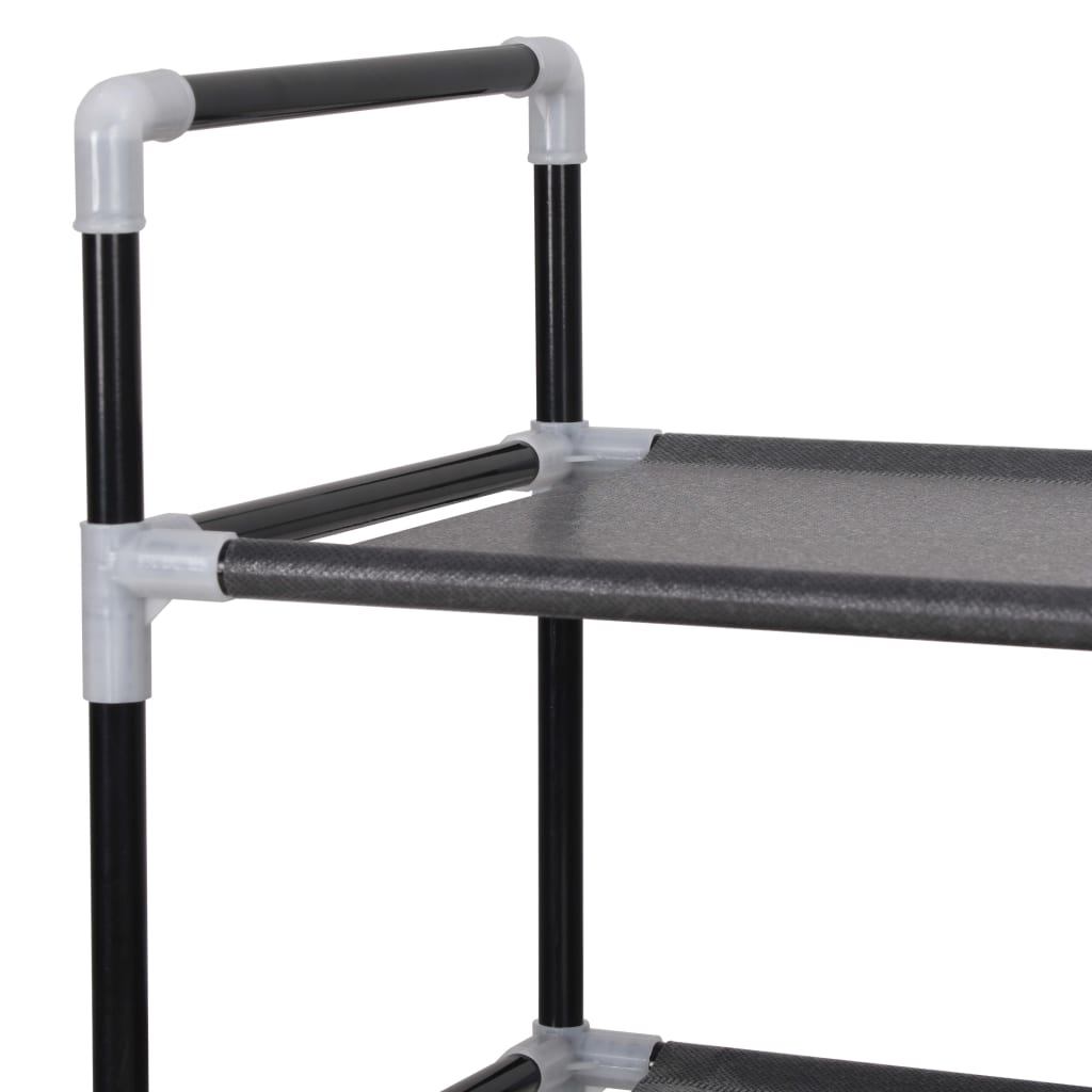 Raft Încălțăminte Cu 4 Rafturi, Metal Și Textil Nețesut,
