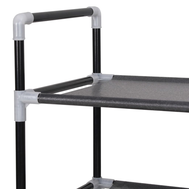 Raft Încălțăminte Cu 4 Rafturi, Metal Și Textil Nețesut,