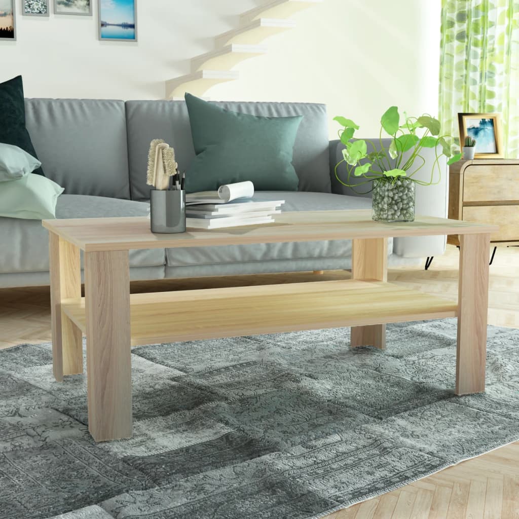 Măsuță De Cafea Din Pal, 100 X 59 X 42 Cm, Culoarea Ului