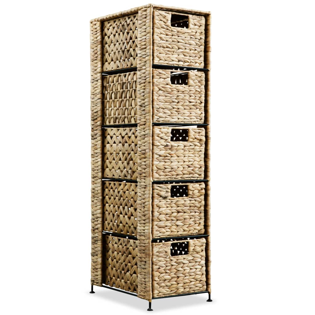Unitate De Depozitare Cu 5 Coșuri 25,5X37X100 Cm Zambilă De Apă