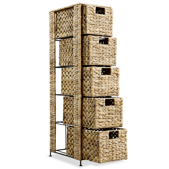 Unitate De Depozitare Cu 5 Coșuri 25,5X37X100 Cm Zambilă De Apă