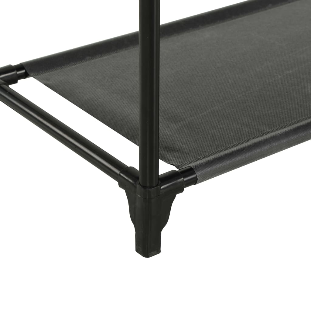 Cuier Haine, Oțel Și Textil Nețesut, 55X28,5X175 Cm Negru