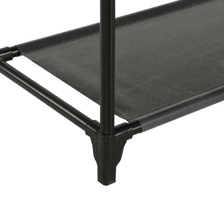 Cuier Haine, Oțel Și Textil Nețesut, 55X28,5X175 Cm Negru
