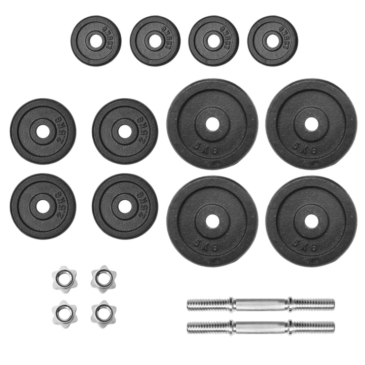 Set De Gantere, 18 Piese, 40 Kg, Fontă