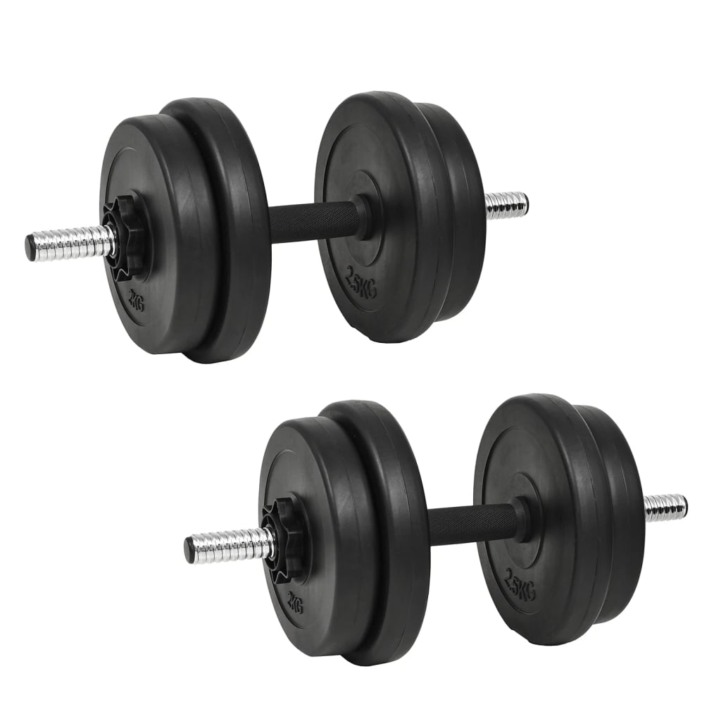 Ganteră Cu Discuri Greutate, 40 Kg