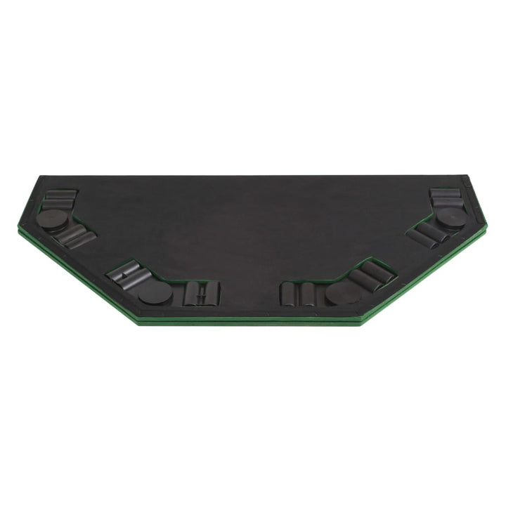 Masă Poker Pliabilă În Două Părți, 8 Jucători, Octogonal Verde