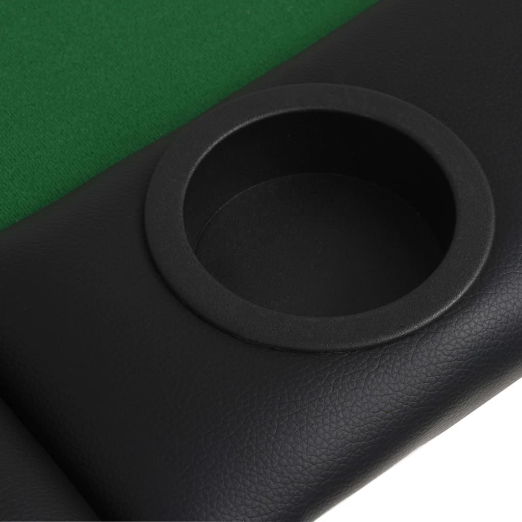 Masă De Poker Pliabilă În 3, Pentru 9 Jucători, Oval, Verde