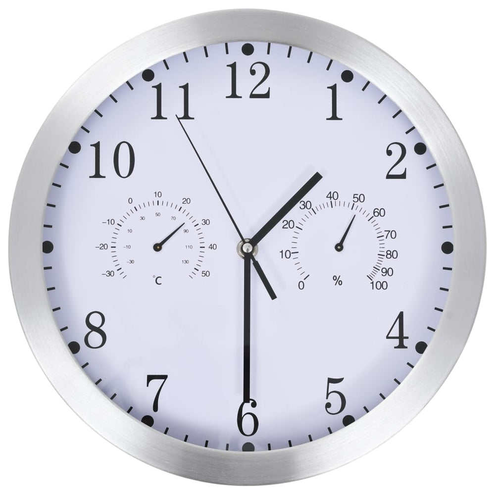 Ceas Perete, Mecanism Cuarț, Higrometru/Termometru, , 30 Cm