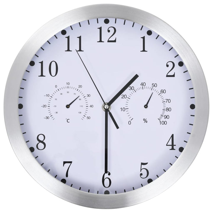 Ceas Perete, Mecanism Cuarț, Higrometru/Termometru, , 30 Cm
