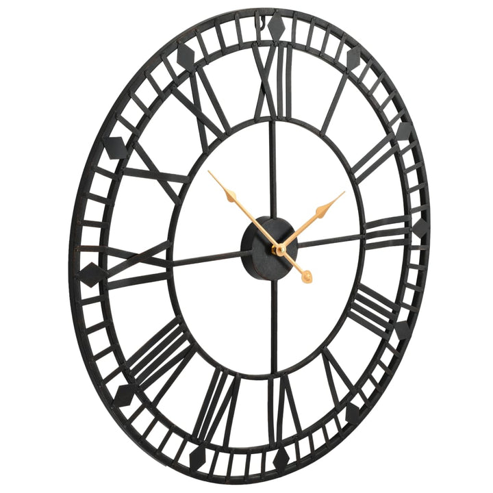 Ceas De Perete Vintage, Cu Cuarț, Mecanism Metal, 60 Cm, Xxl