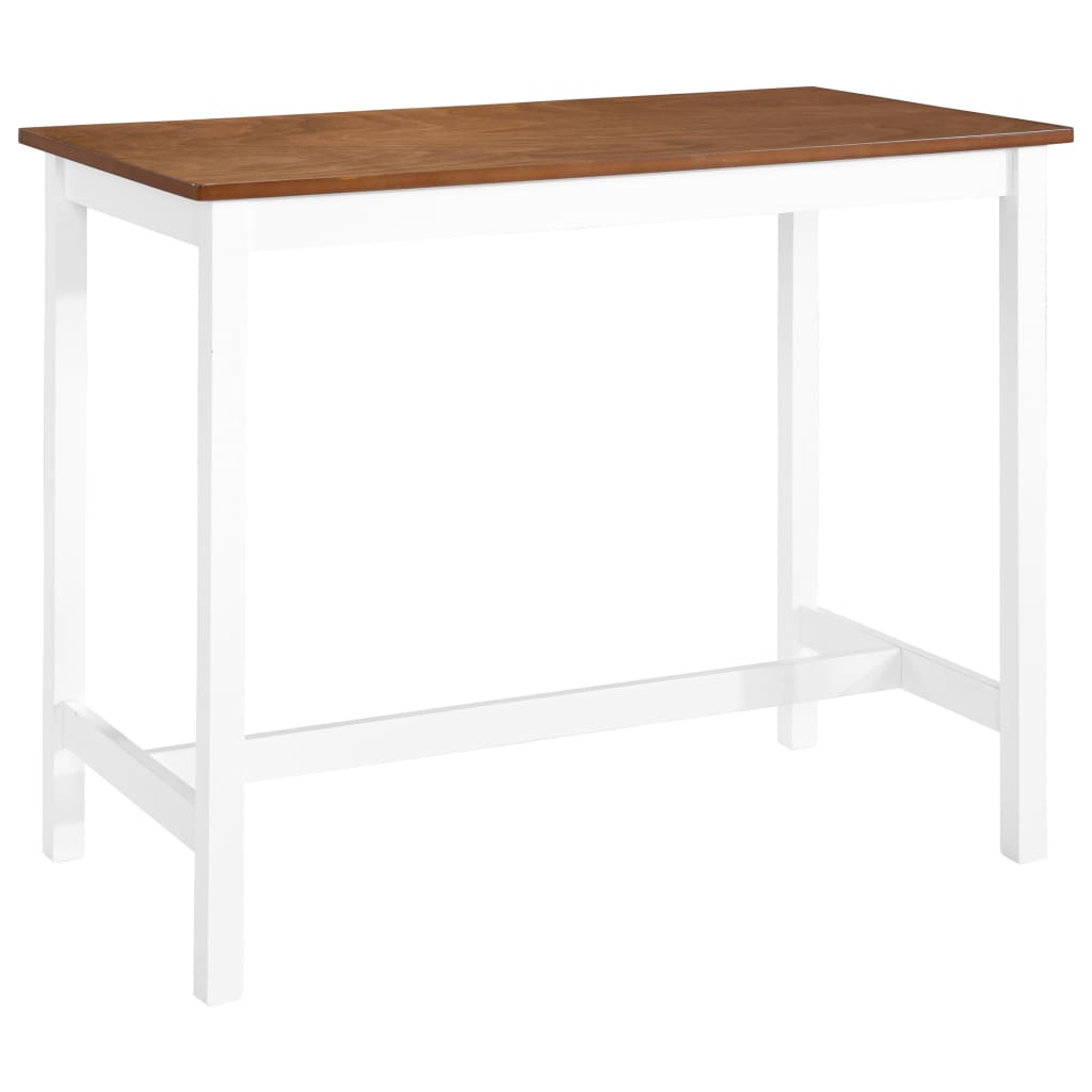Set Mobilier Tip Bar, Masă Și Scaune, 3 Piese, Lemn Masiv