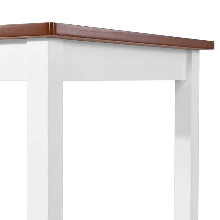 Set Mobilier Tip Bar, Masă Și Scaune, 3 Piese, Lemn Masiv