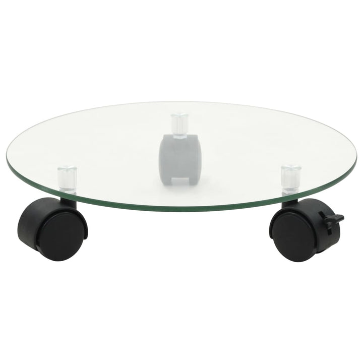 Suport Cu Role Pentru Plante, 2 Buc., 28 Cm, Sticlă, Rotund