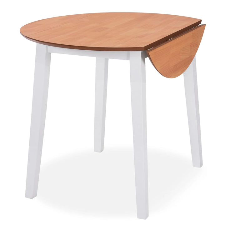 Set Mobilier De Bucătărie, 5 Piese, Mdf Și Lemn De Hevea, Alb