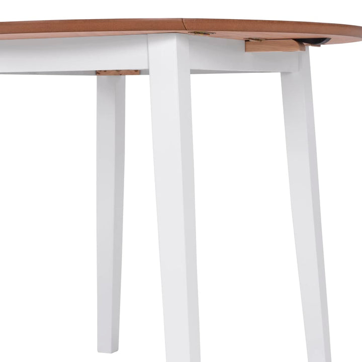 Set Mobilier De Bucătărie, 5 Piese, Mdf Și Lemn De Hevea, Alb