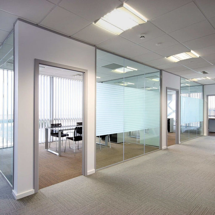 Folie Fereastră, Design Sablat Cu Dungi, 0,9 X , Pvc