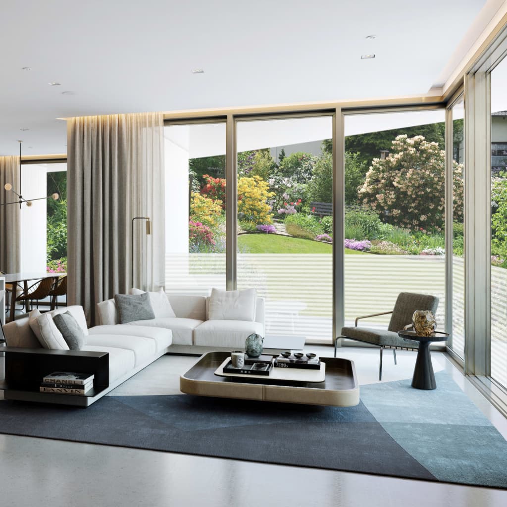 Folie Fereastră, Design Sablat Cu Dungi, 0,9 X , Pvc