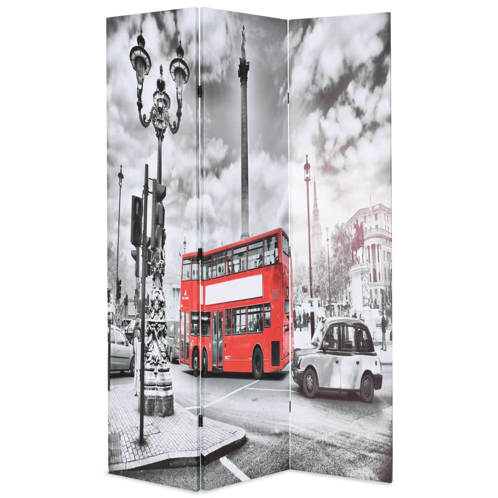 Paravan Cameră Pliabil, , Autobuz Londonez, Negru/Alb