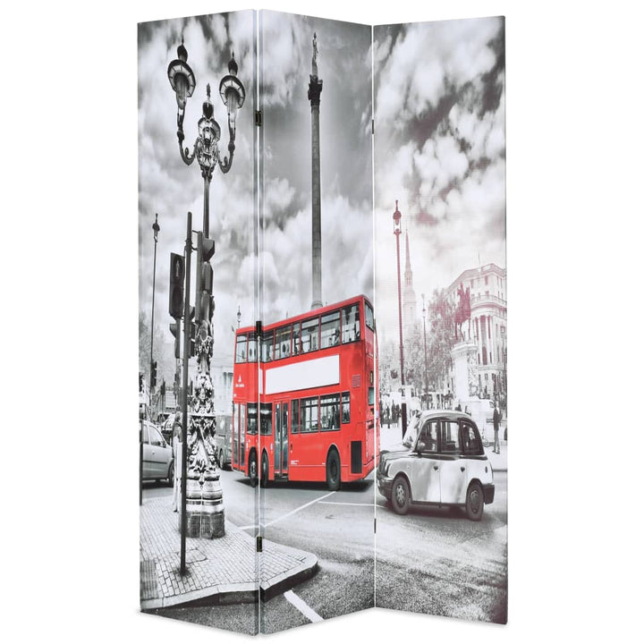 Paravan Cameră Pliabil, , Autobuz Londonez, Negru/Alb