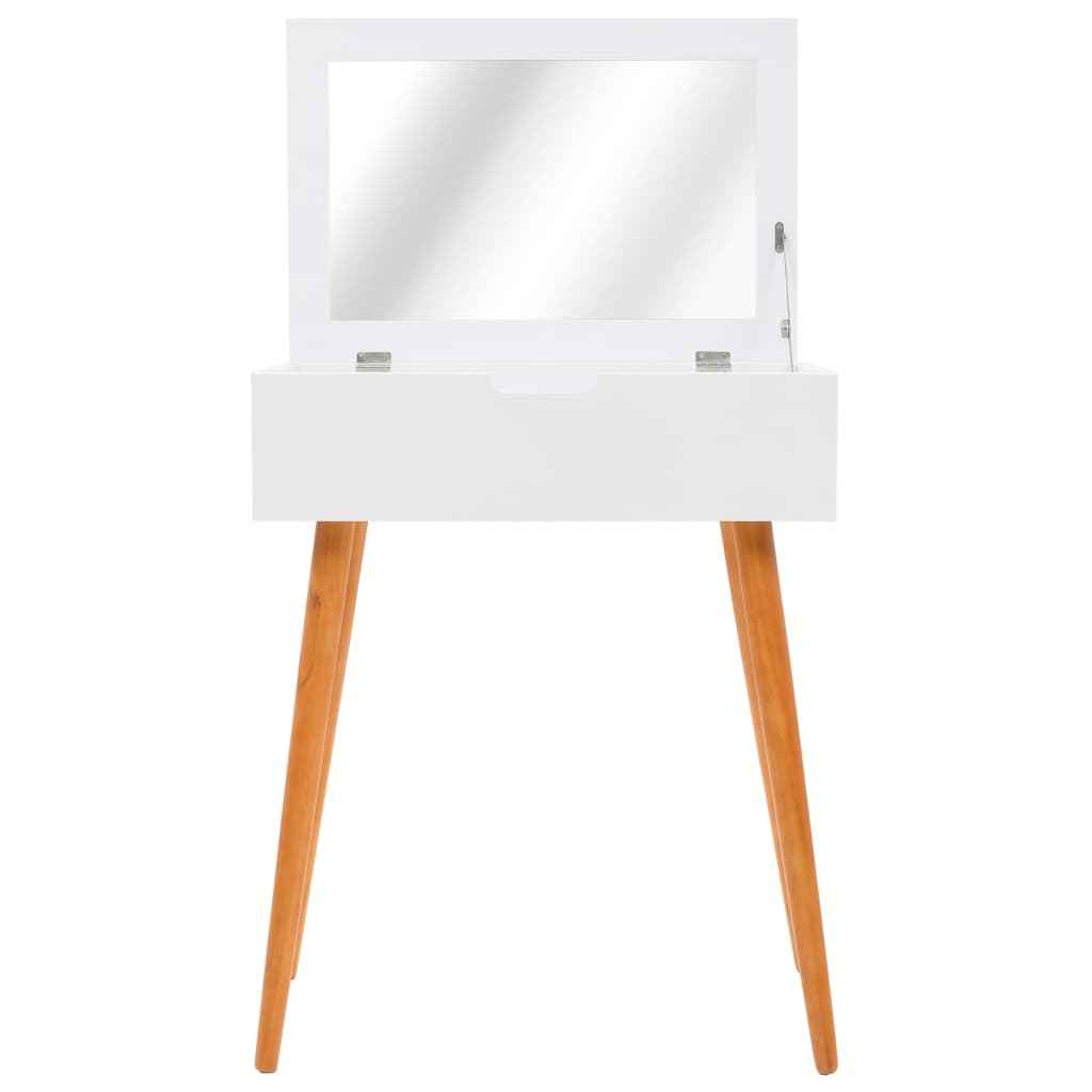Masă De Toaletă Cu Oglindă, Mdf, 60 X 40 X 75 Cm