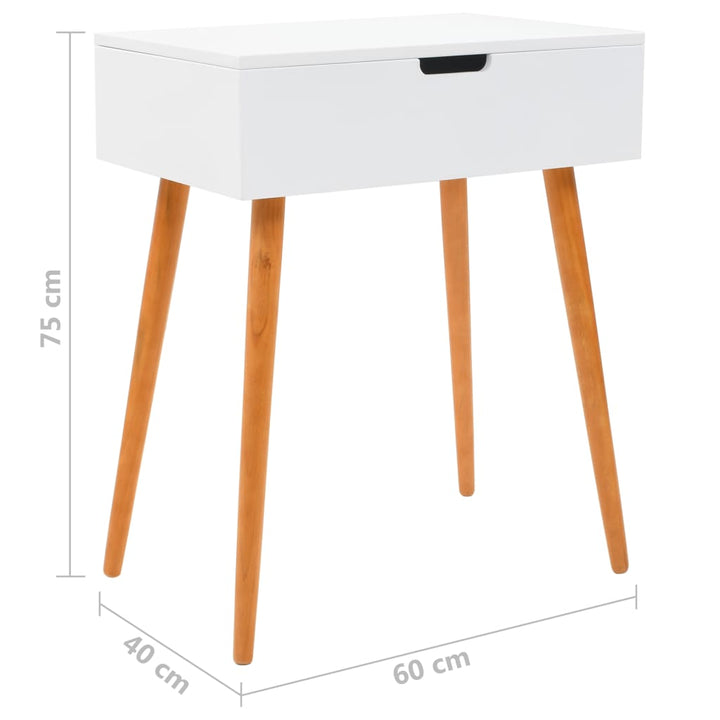 Masă De Toaletă Cu Oglindă, Mdf, 60 X 40 X 75 Cm