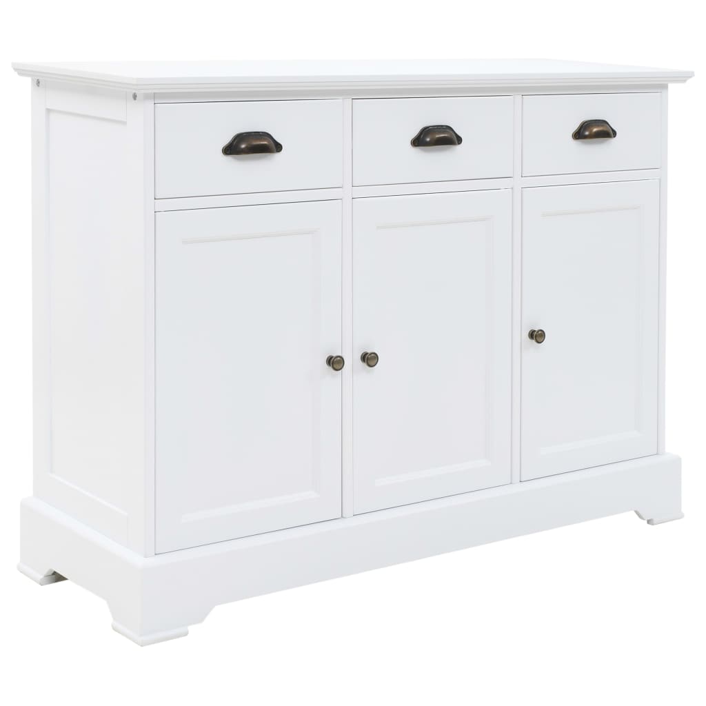 Dulap Cu 3 Uși, 105X35X77,5 Cm, Mdf Și Lemn De Pin