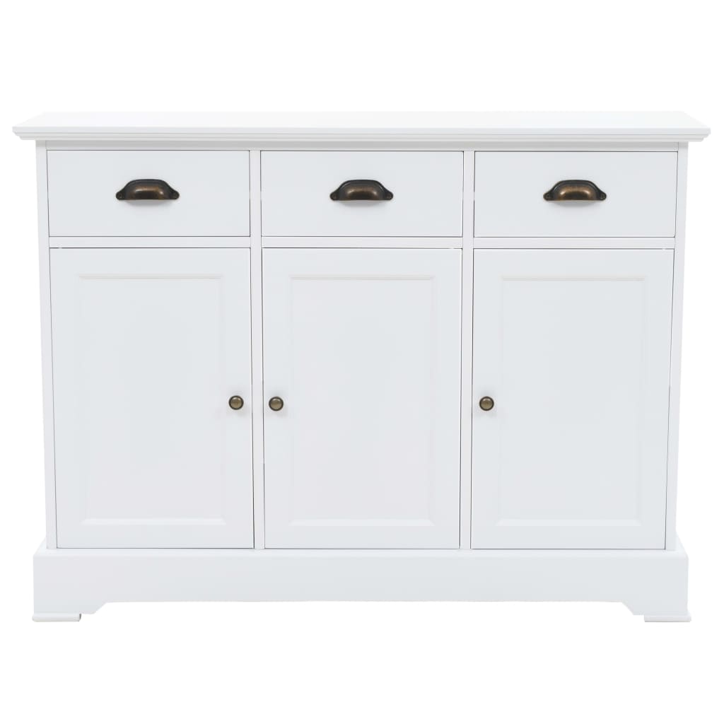 Dulap Cu 3 Uși, 105X35X77,5 Cm, Mdf Și Lemn De Pin