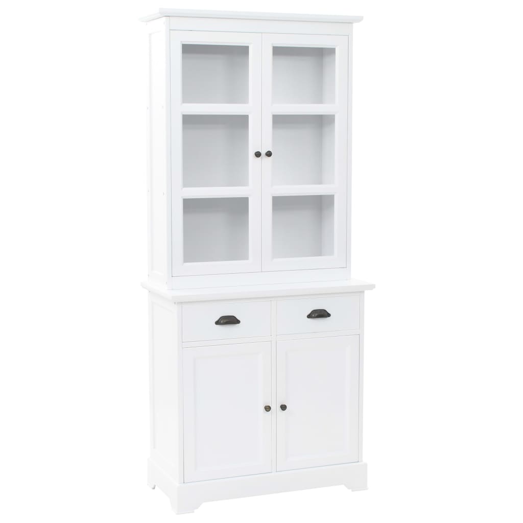 Servantă Galeză Cu 4 Uși, 80 X 40 X 180 Cm, Mdf Și Lemn De Pin