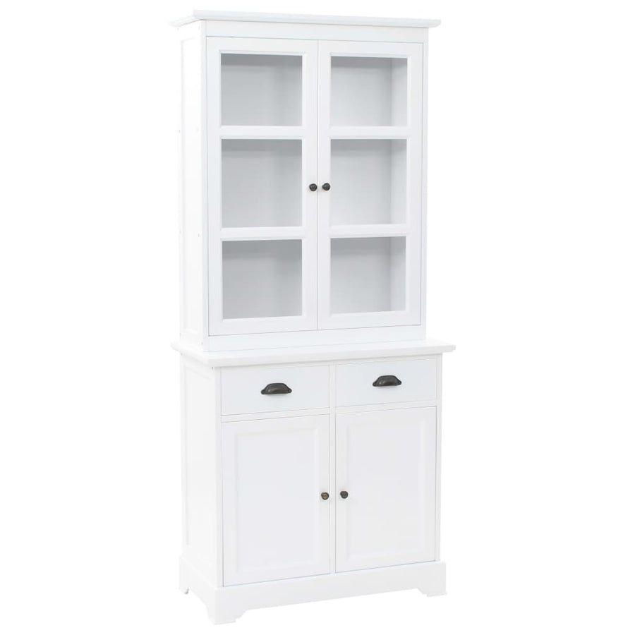 Servantă Galeză Cu 4 Uși, 80 X 40 X 180 Cm, Mdf Și Lemn De Pin