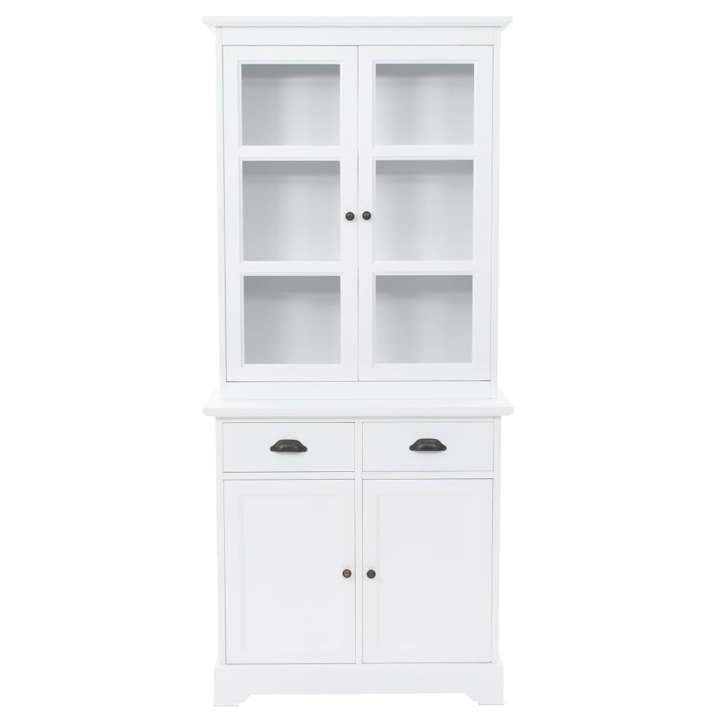 Servantă Galeză Cu 4 Uși, 80 X 40 X 180 Cm, Mdf Și Lemn De Pin