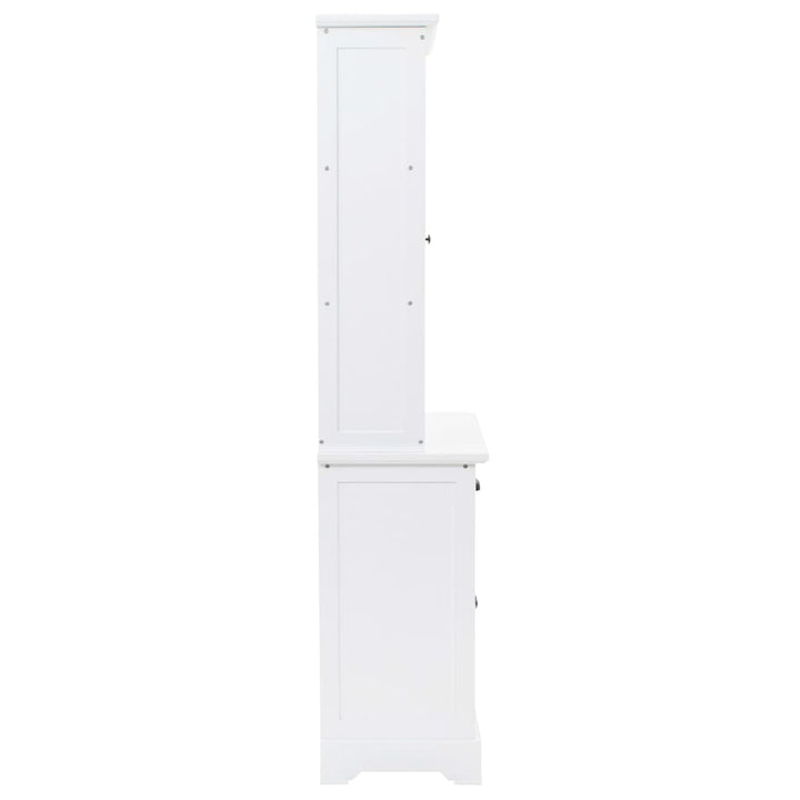 Servantă Galeză Cu 4 Uși, 80 X 40 X 180 Cm, Mdf Și Lemn De Pin